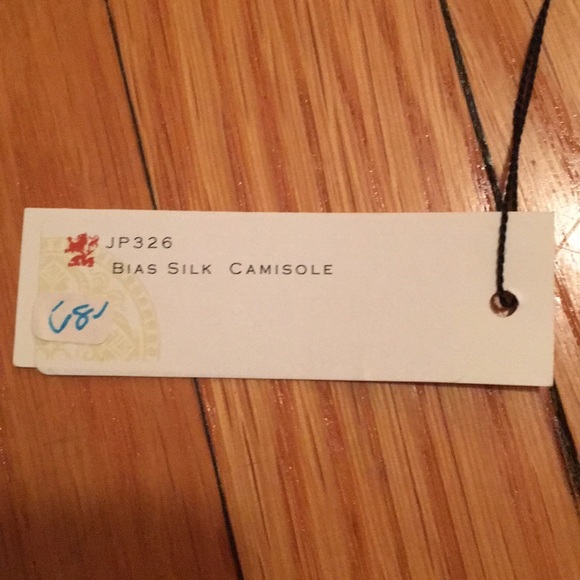 NWT Boutique Designer Bias Yellow Silk Camisole, XS - Picture 7 of 7